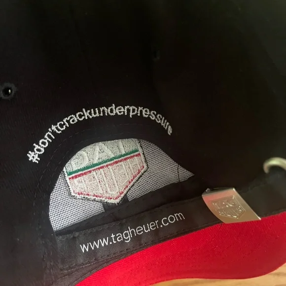 New TAG Heuer Black Cap with Logo #don’tcrackunderpressure - Picture 3 of 4